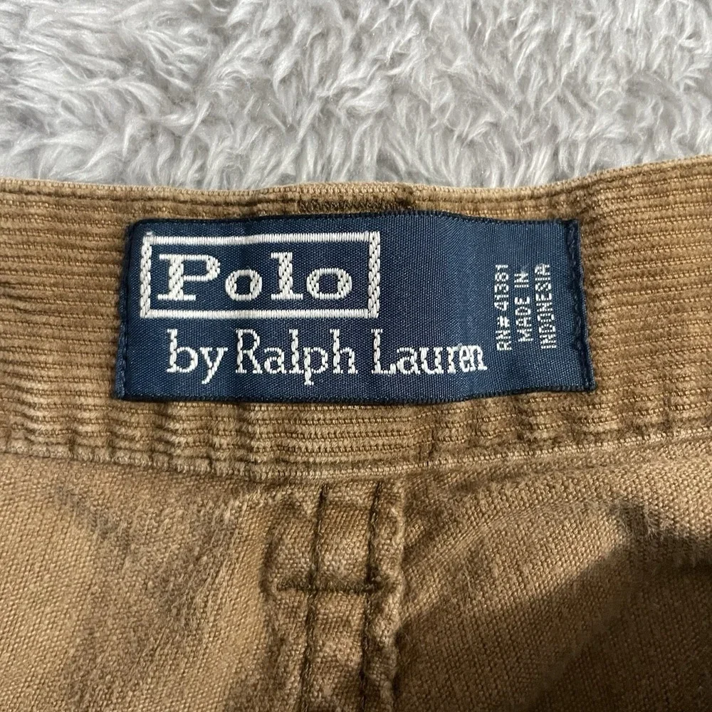 Polo by Ralph Lauren‎ Pants Mens 38x32 Brown Corduroy Straight Cotton Casual